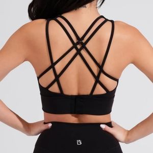 Buffbunny geo sports bra in onyx black